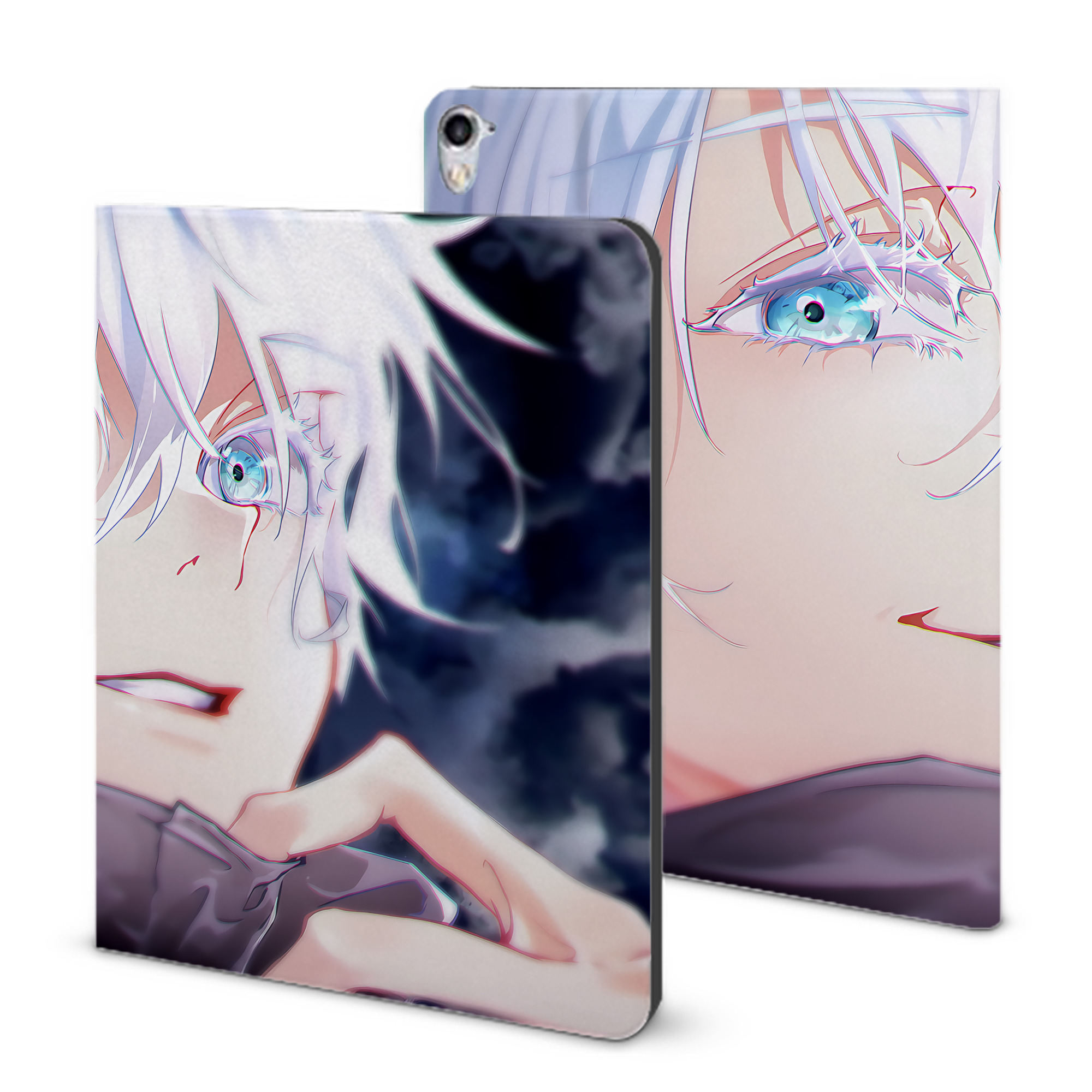 （画像用） 呪術廻戦 Jujutsu Kaisen IPad ケース ブック型 PUレザー TPU 耐衝撃 軽量 薄型 ペン収納なし 全面保護 IPad 各モデル対応